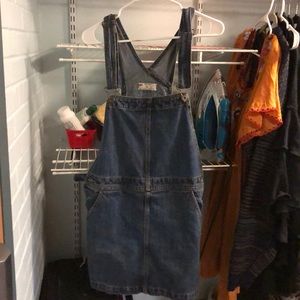 Denim Free People Overall Dress